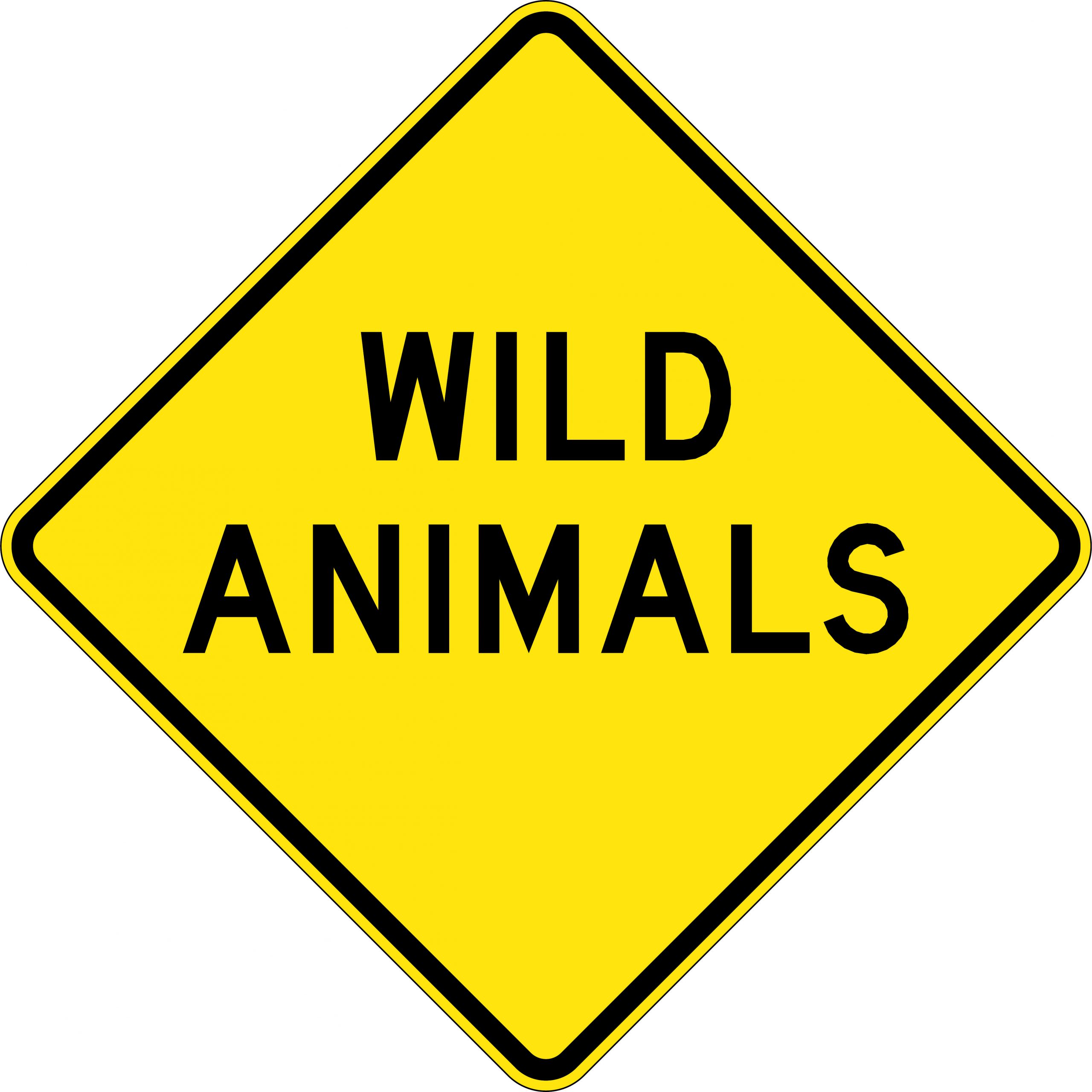 UNIFORM SAFETY 600X600MM ALUM CL1 REF WILD ANIMALS 