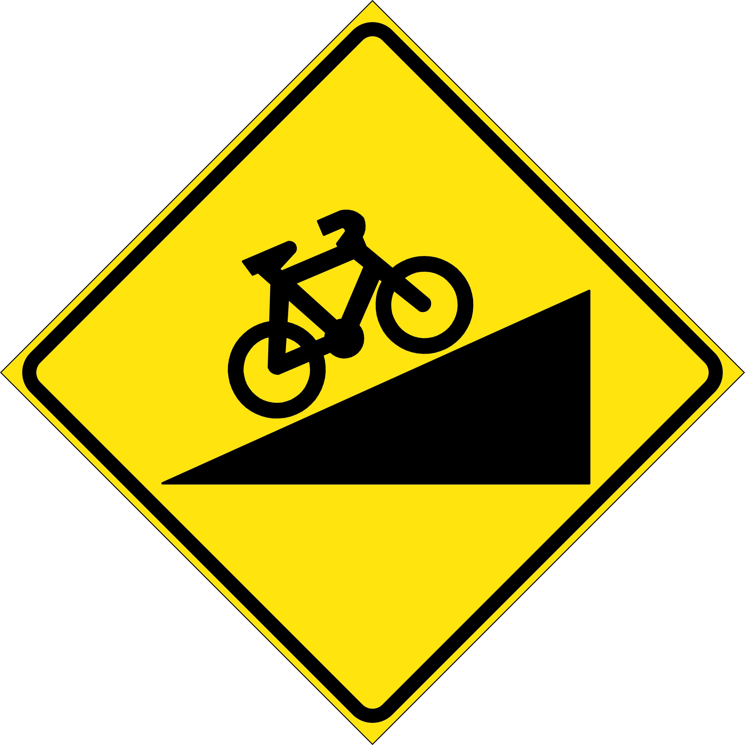UNIFORM SAFETY 600X600MNM ALUM CL1 REF STEEP CLIMB FOR BICYCLES