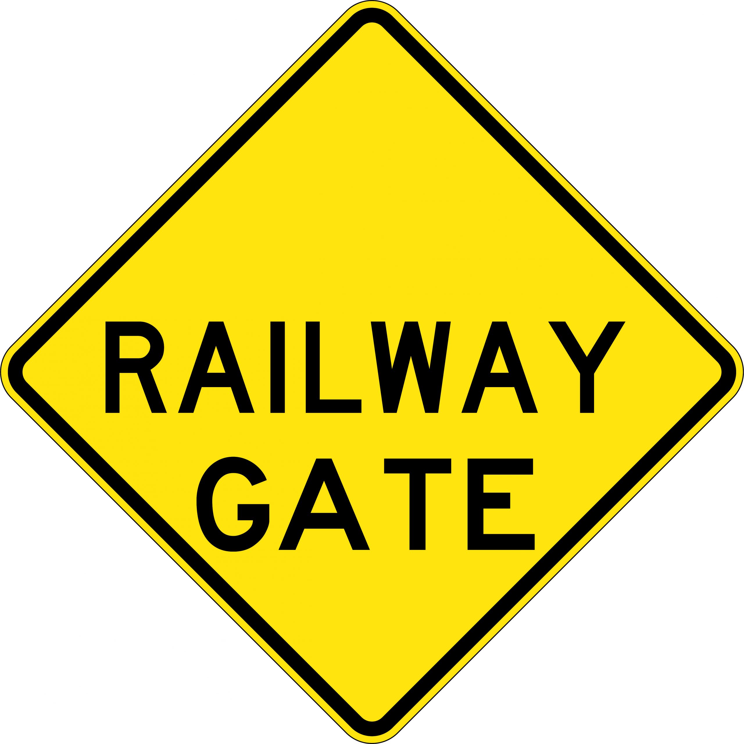 UNIFORM SAFETY 600X600MM ALUM CL1 REF RAILWAY GATE 