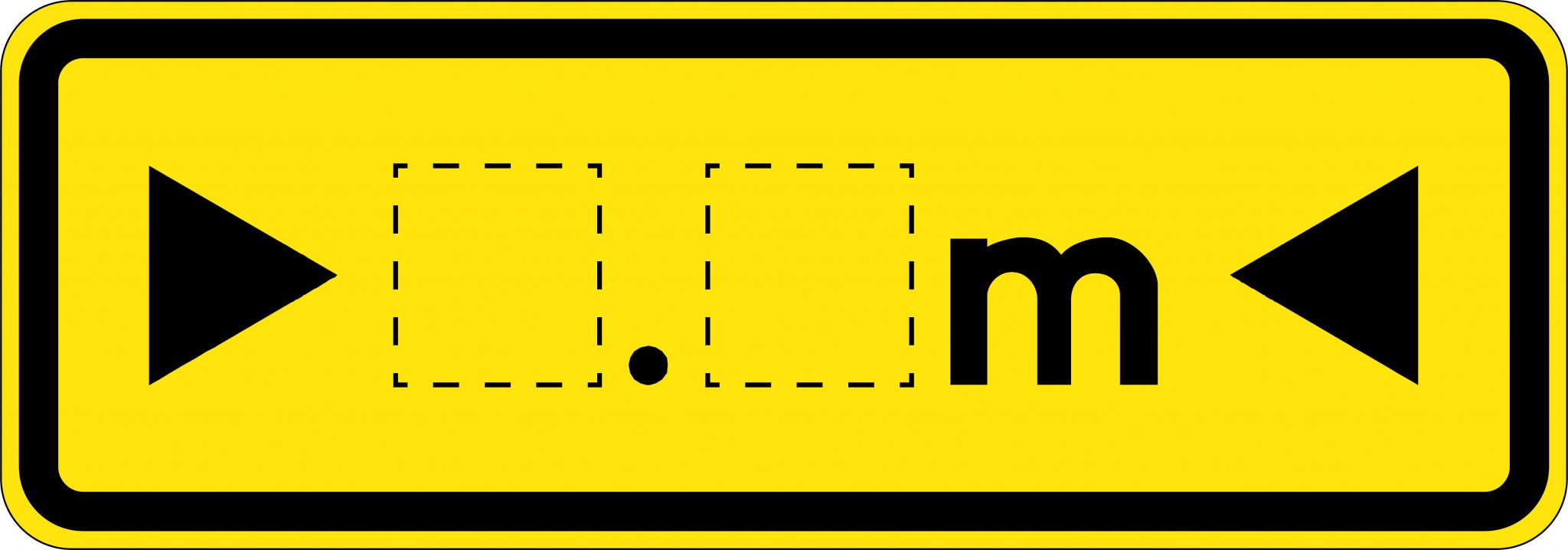 M Sign Horizontal __m Horizontal Clearance Marker | Road Signs | USS