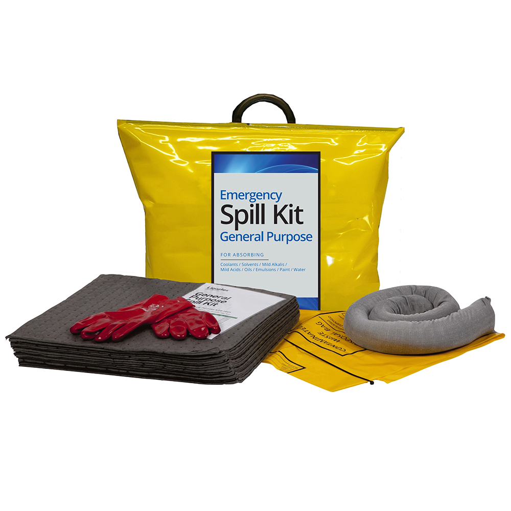 UNIFORM SAFETY 15LTR ONE USE GENERAL PURPOSE SPILL KIT 
