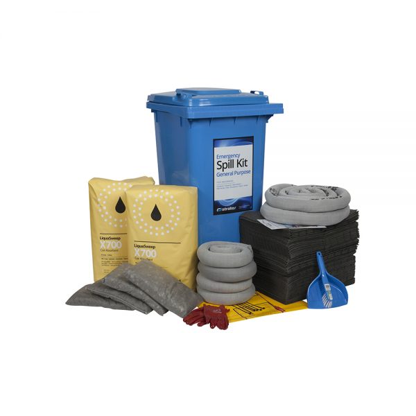 UNIFORM SAFETY 240 LTR STANDARD CHEMICAL SPILL KIT 