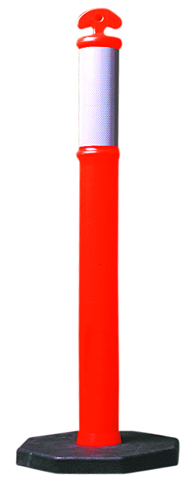 UNIFORM SAFETY 6KG PORTABLE BOLLARD AND BASE 