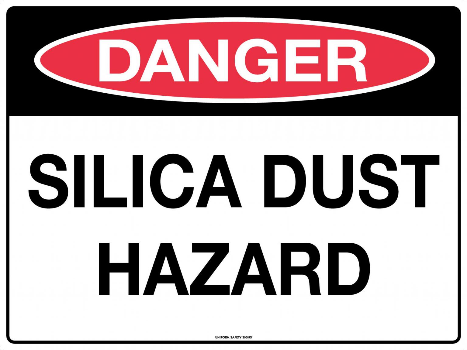 Danger Silica Dust Hazard Asbestos Silica Dust USS Danger Silica Dust Hazard Asbestos Silica Dust USS