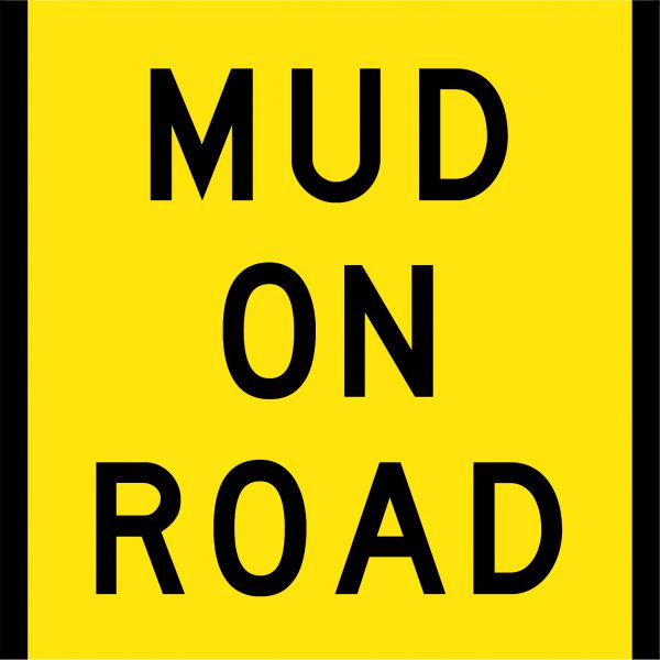 mud on road