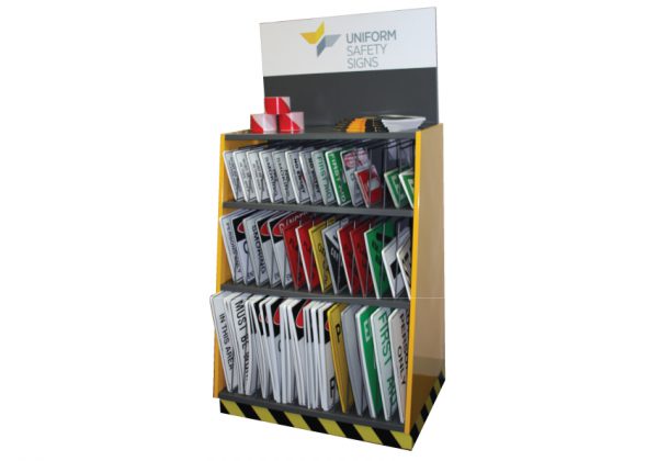 sign display stand web