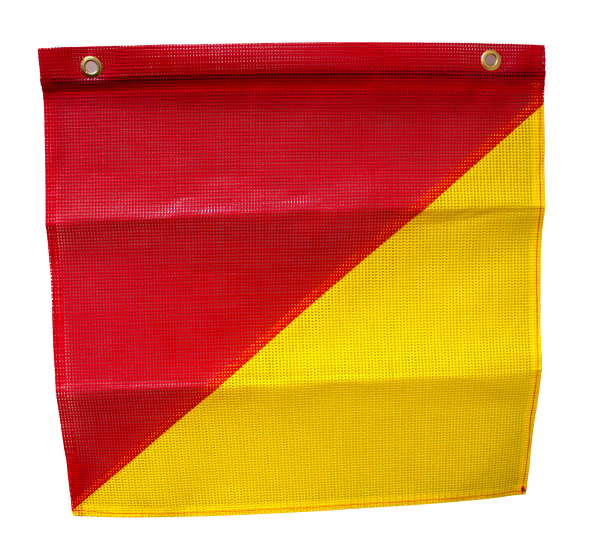 Oversize Mesh Flags set of 4 with Bungee Cord and Hook | Safety Signs | USS