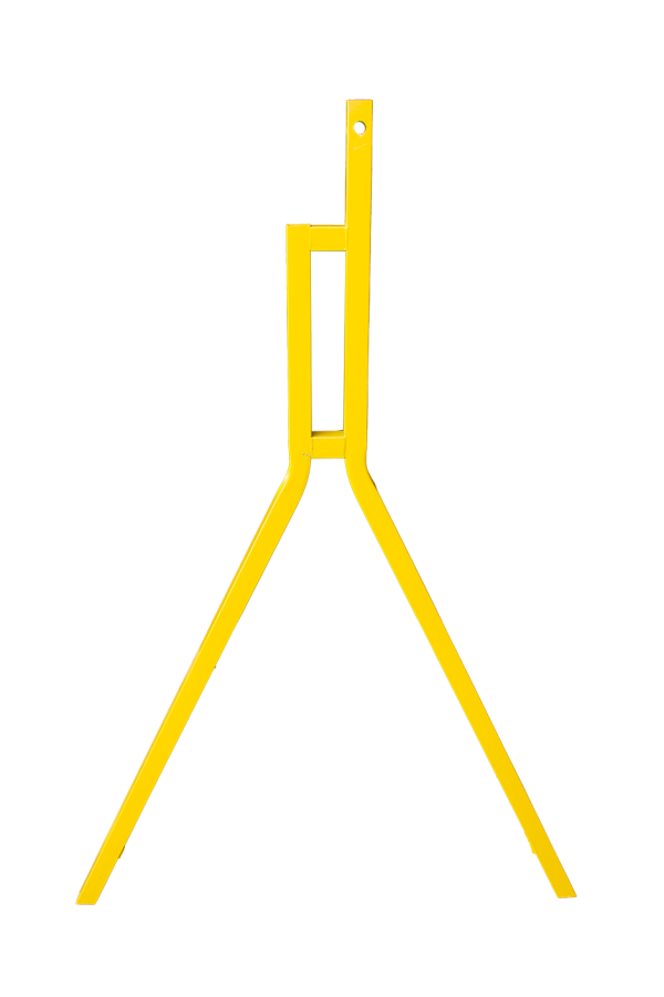 barrier board a frame steel legs