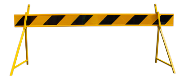 barrier board a frame steel legs (copy)