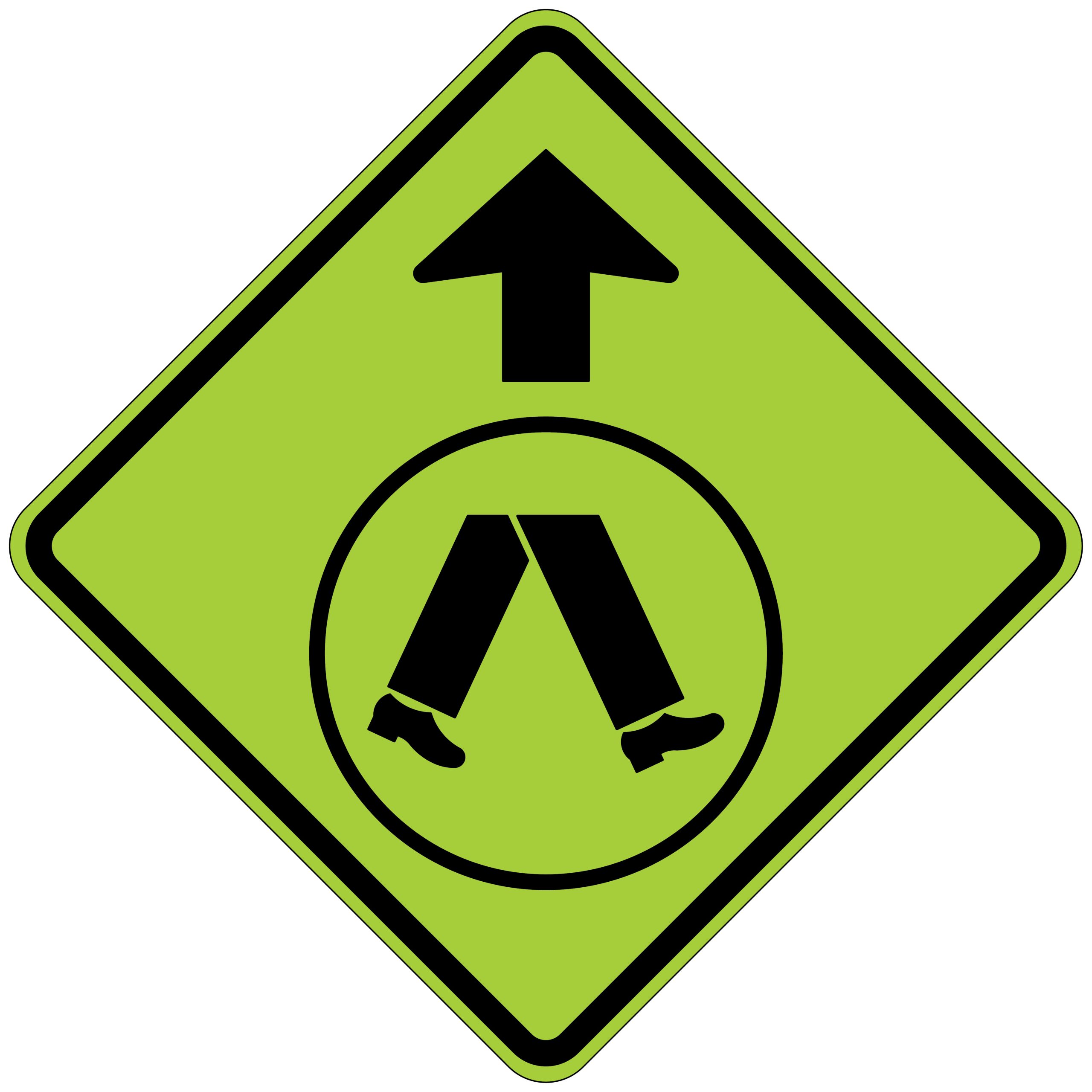 pedestrian crossing diagonal left pedestrian crossing diagonal left